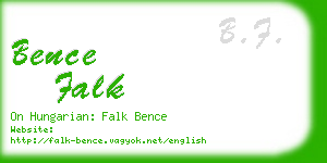 bence falk business card